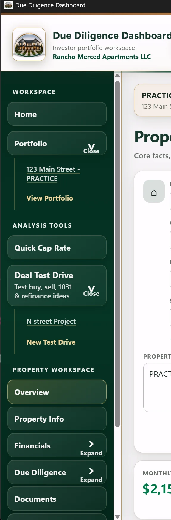 DDD workspace navigation