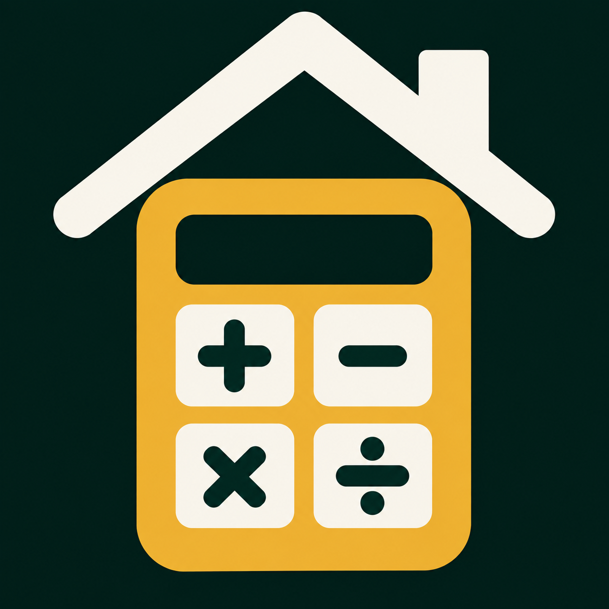 Mortgage Math house and calculator logo